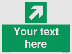 Custom Arrow Top Right Sign